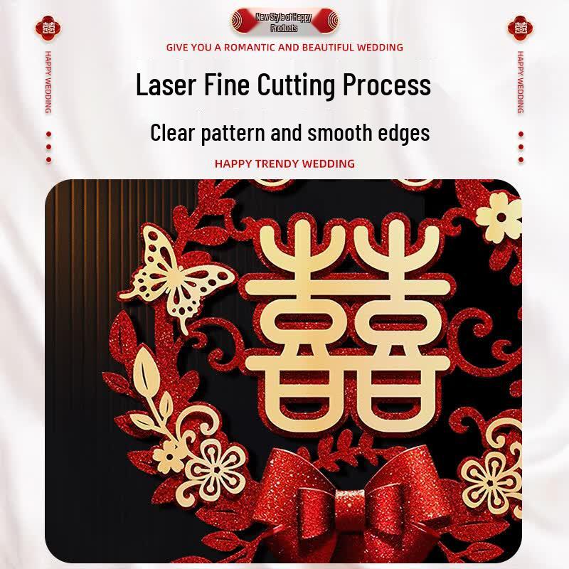 Chinese Wedding Double Happiness Door & Wall Stickers
