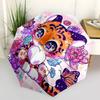 1pc Automatic Folding Cartoon Practical Umbrella with 3-Fold Design, 8-Bone Iron Frame - Perfect for Outdoor Use, Festive Gifts, Travelers, Daily Use,