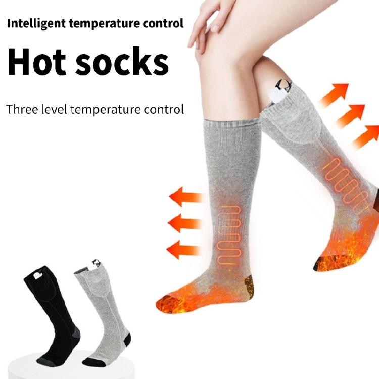 Heated Sock for Men & Women, Rechargeable Battery Thermal Sock in Cold Weather Washable Winter Warm Sock for Skiing