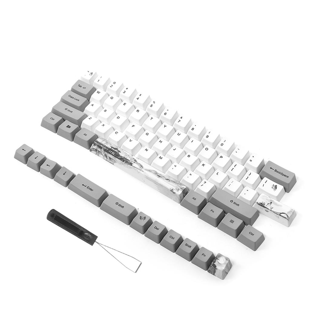 73PCs Sublimační krytky kláves PBT Mechanická klávesnice Příslušenství PC díly s roztomilým vzorem(6064 Motiv