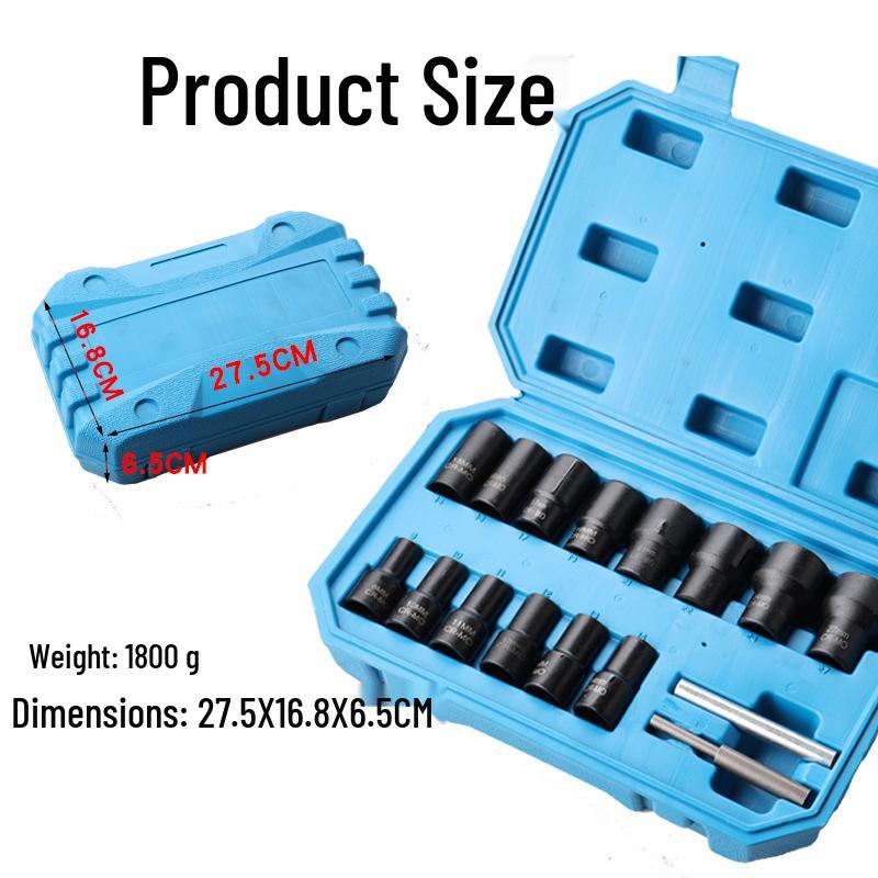 Anti-theft Car Tire Screw & Nut Extractor Tool for Damaged Bolts