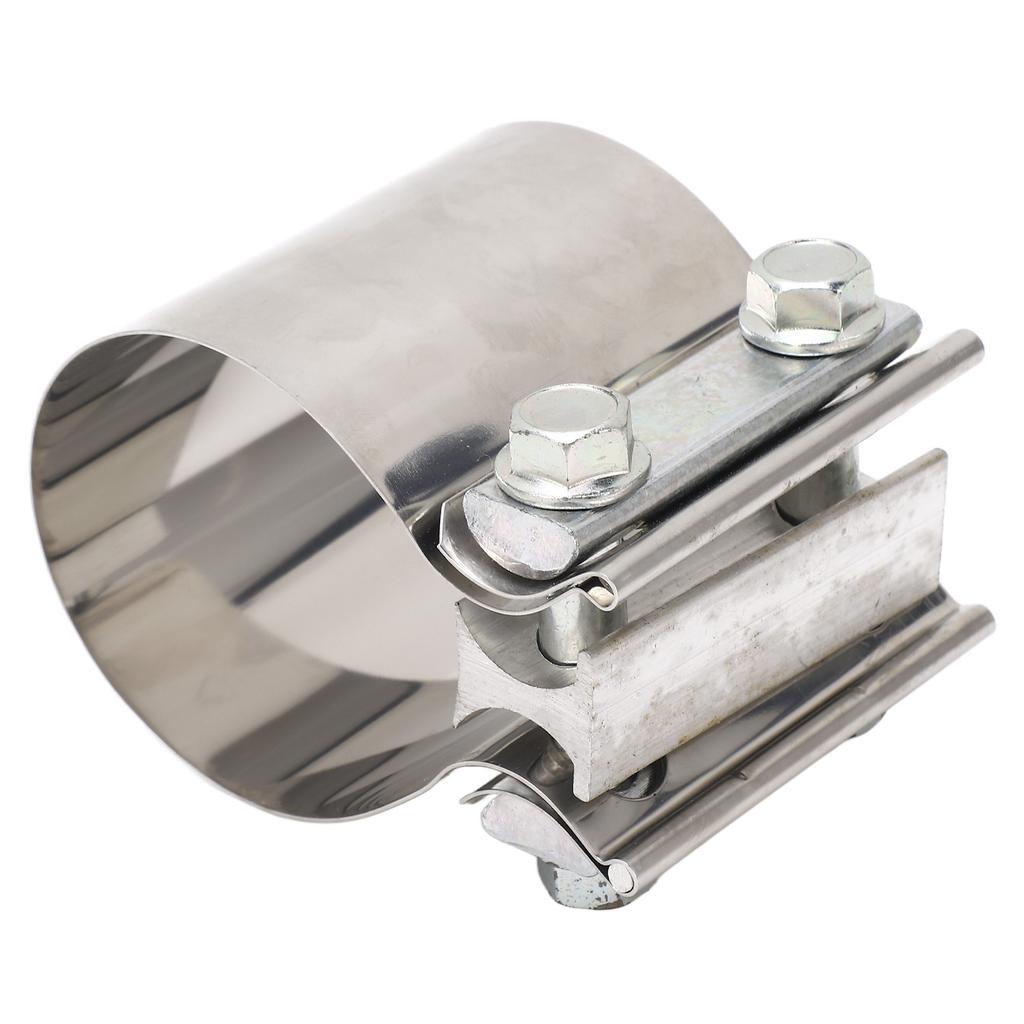 2.75 Inch Exhaust Clamp Stable Fixing Stainless Steel Sturdy Durable Exhaust Pipe Clamp Universal