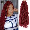 36Inch Pink Soft New Faux Locs Crochet Hair Braids For Women Synthetic Blonde Goddess Nu Locs Braiding Hair Extensions PreLooped