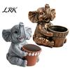 Small Planter Cute Elephant Planter, Animal Flower Pot, Weatherproof Indoor Outdoor Thickened Cactus Air Plant Holder for Home Office Desktop