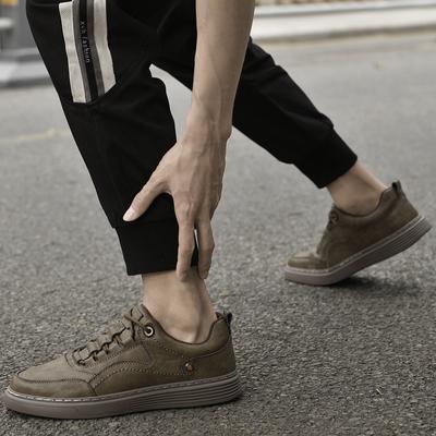 Mode Herren Oxfords Schuhe Schnürschuhe Leder Freizeitschuhe Herbst Herren Outdoor Walking Bequem Herren Sneaker Mode Weiche Herren Board Schuhe