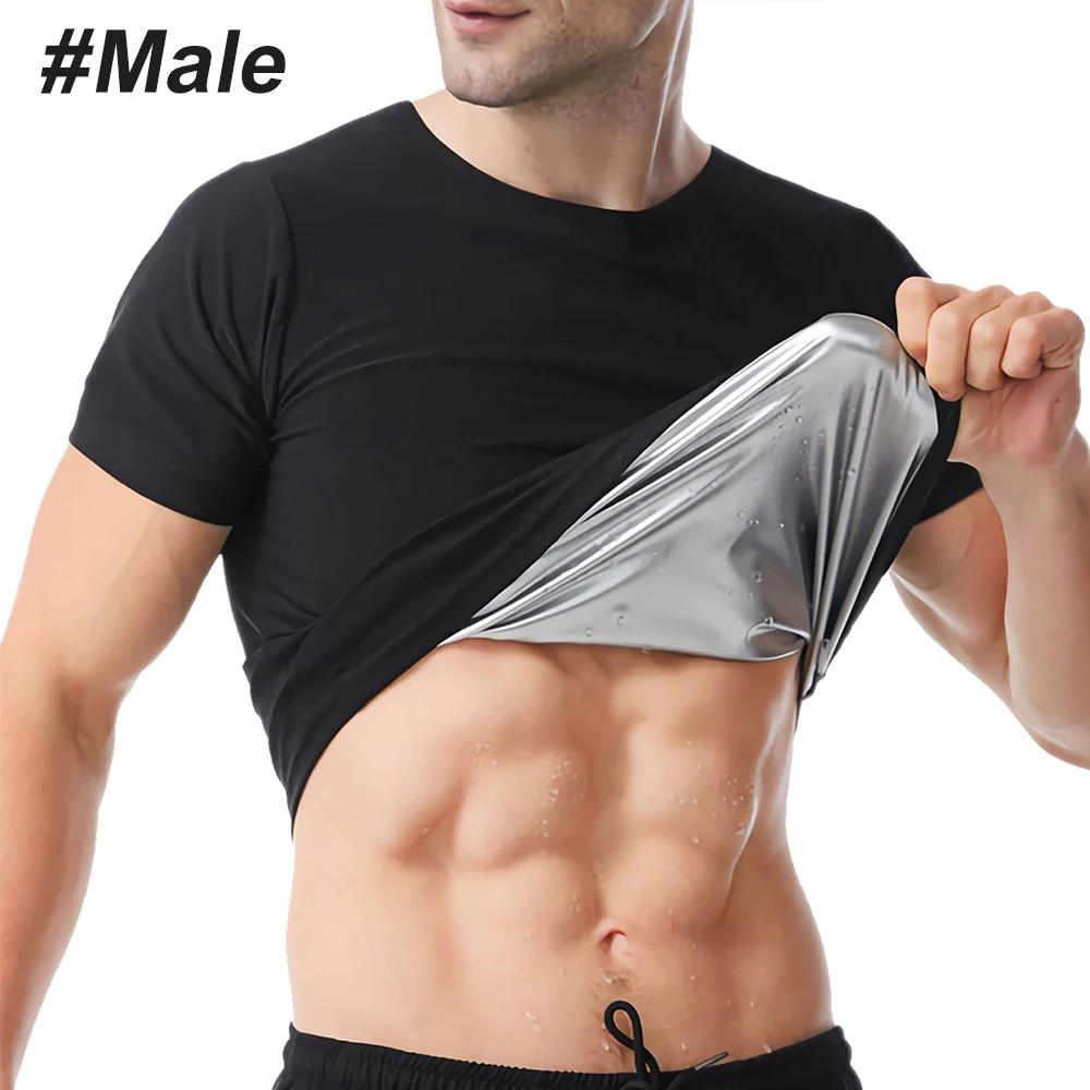 Professionelle Saunaschweißweste Hitzespeichernde Kompressionsshirt Fitnessstudio Saunazug Trainings-Schlankheits-Bodyformer Geeignet für Unisex Gewichtsverlust L-XL black