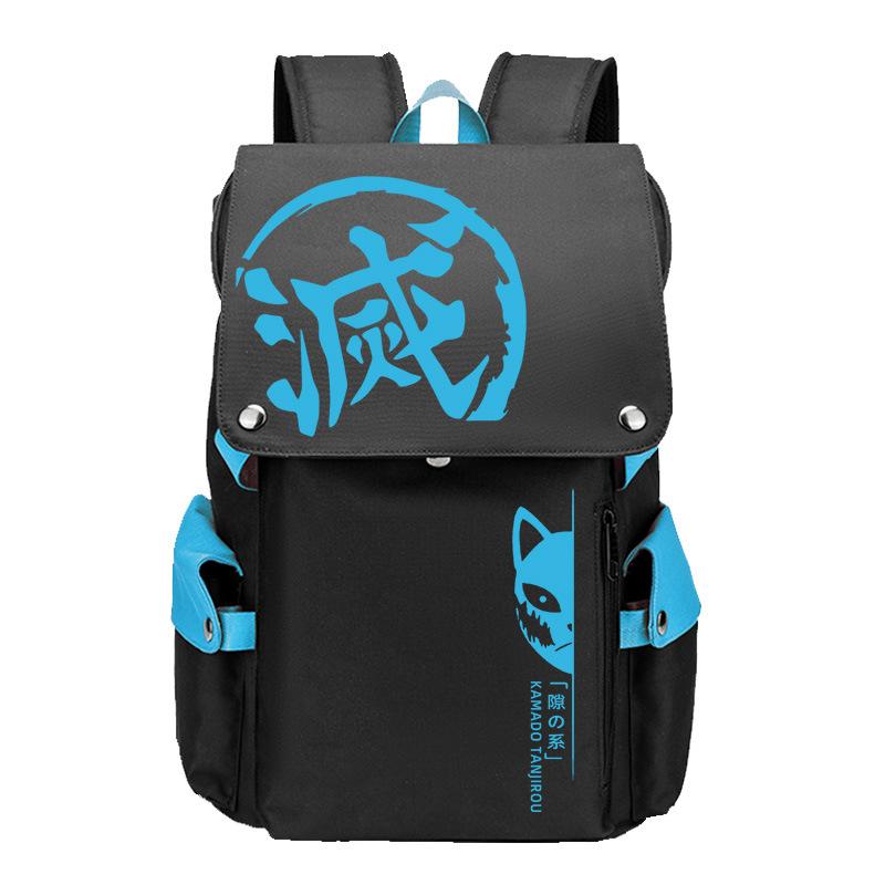 Japan cartoon comics Demon Slayer Anime Style Japanese Backpack, Trendy Student Schoolbag 0017
