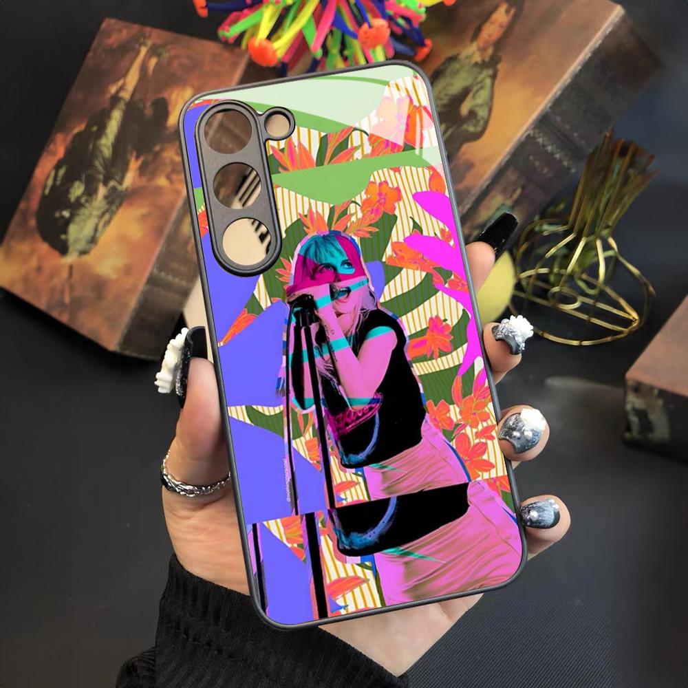 COOL Paramore Orange Phone Case For Samsung Galaxy S25 S24 S23 S22 S20 S21 Note20 Ultra Plus Fe Colored Silver Cover