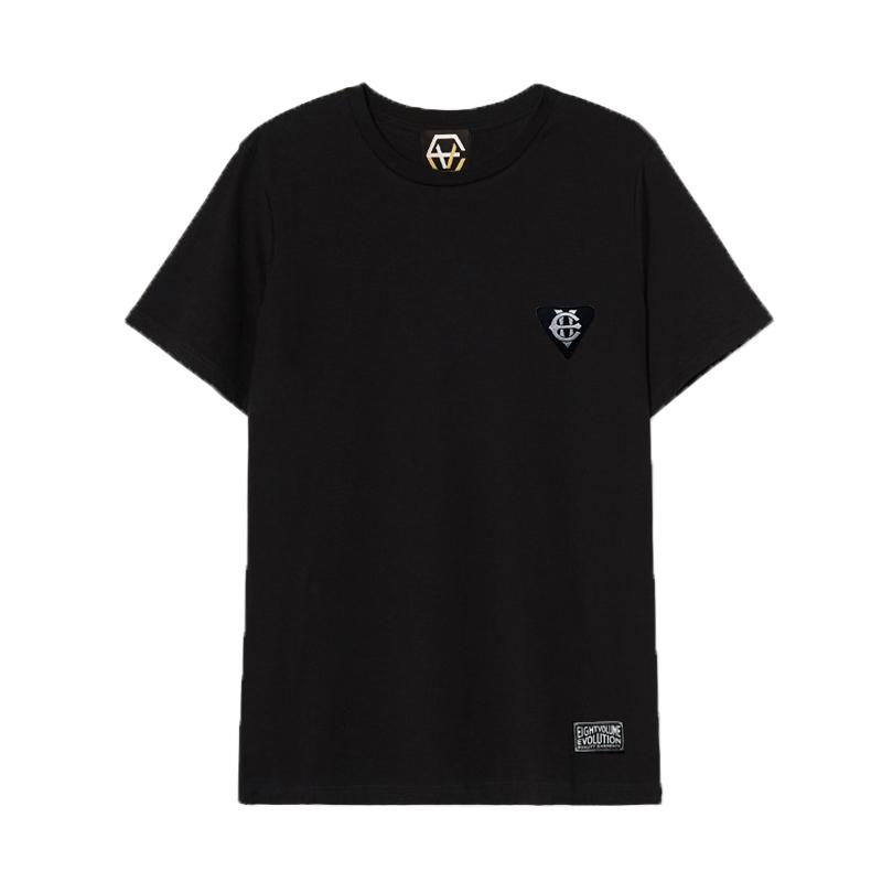 Eight Volume Ev Emblem Patch Black Tee Black/L
