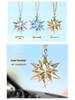 Creative Snowflake Hanging Ornament for Car Interior - Crystal Sunlight Catcher Decoration