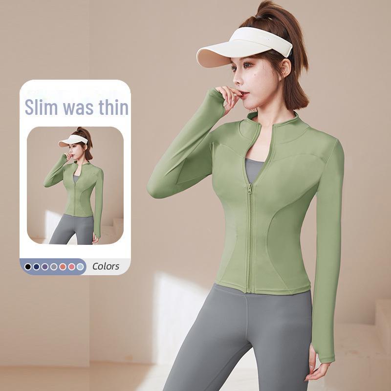 Women's Stand Collar Quick-Dry Sports Jacket - Spring/Autumn Fitness & Casual Running/Yoga Wear