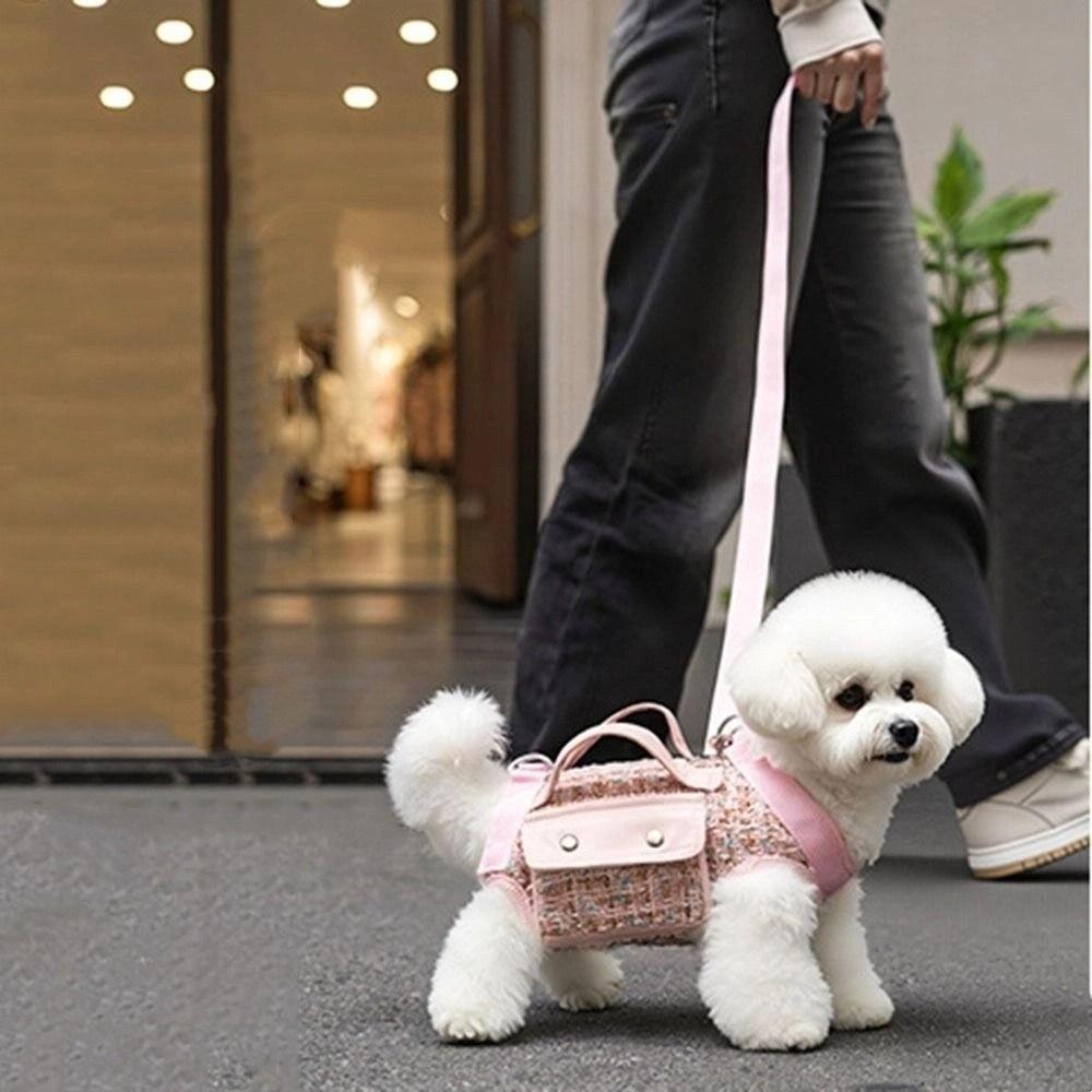 with Leash Handle Pet Traction Backpack Elegant Cat Carrier Bag Dog Horizontal Backpack Small Dogs