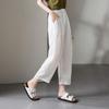 Summer thin Haren pants for women 2026 fashionable loose and versatile slimming casual cropped pants