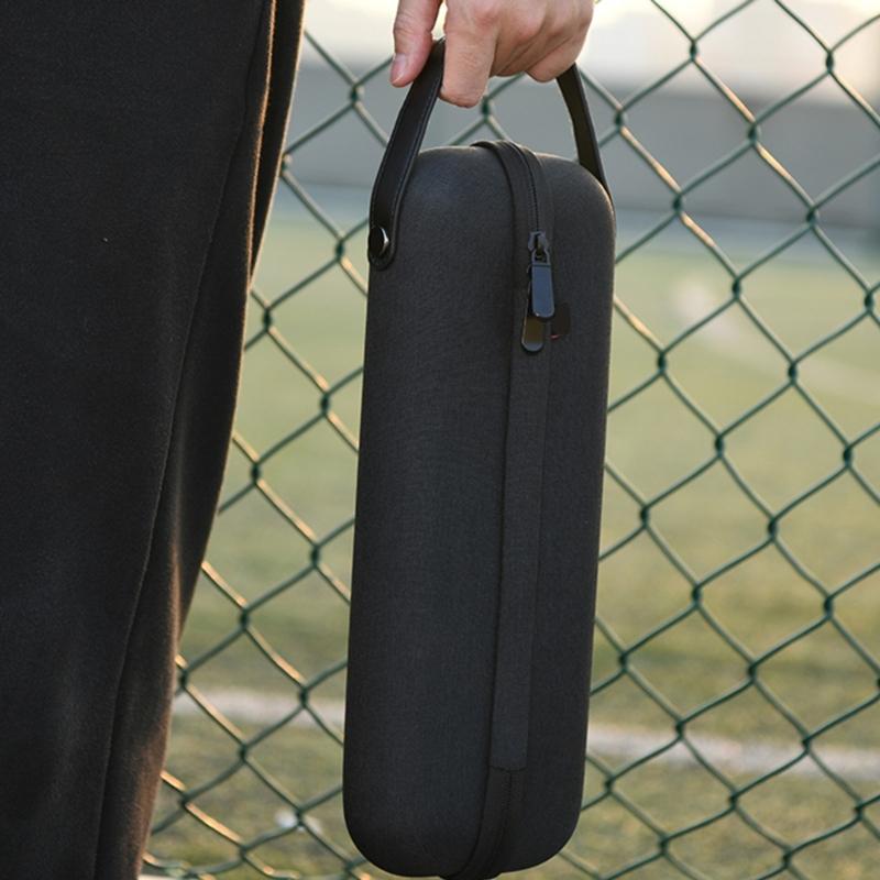 Portable EVA Case Carrying Storage Bag for Wireless Two Microphones Receiver for Travel Office Home, Case Only