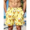 Pantaloncini da Spiaggia Estivi da Uomo Leggeri Traspiranti Stampati in 3D Costumi da Bagno Casual Estivi per Attività all'Aperto