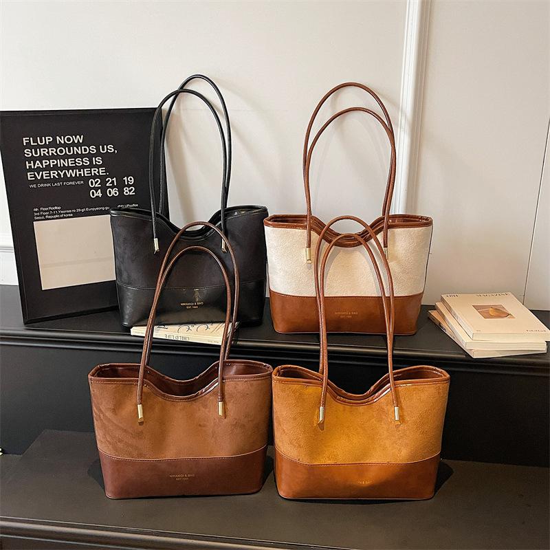 Fashionable Retro Large Capacity Casual Handbag, Shoulder Bag with Shoulder Strap, Crossbody Tote Bag for Commuting.
