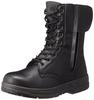 CO-COS Nobuoka Long-Knit Zippered Boots with Steel Toe Cap, Oil-Resistant Sole, and Genuine Leather Toe, Black Panther (AAQX6) ZA-815, Black, Size 28c
