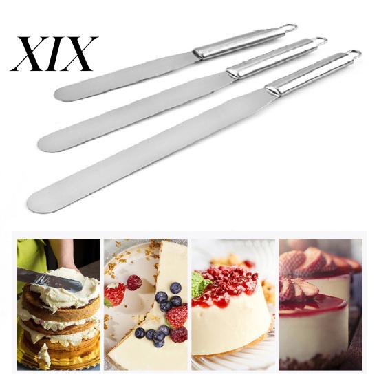 Cake Spatula Cream Labor-saving Rust-proof Stainless Steel Multi-function Scraper Baking Tool for Home