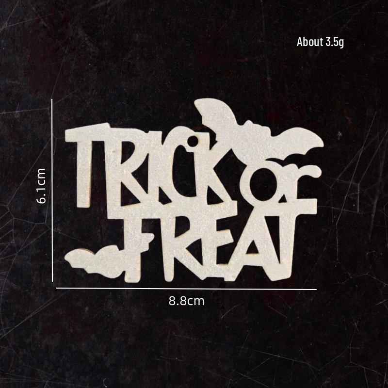 Cross-border Halloween Ghost and Witch DIY Wood Chips for Creative Kids Crafts