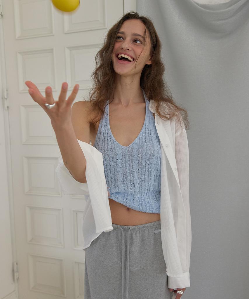 Eopaeleolakaibeu Airy Sheer Shirt - Ivory