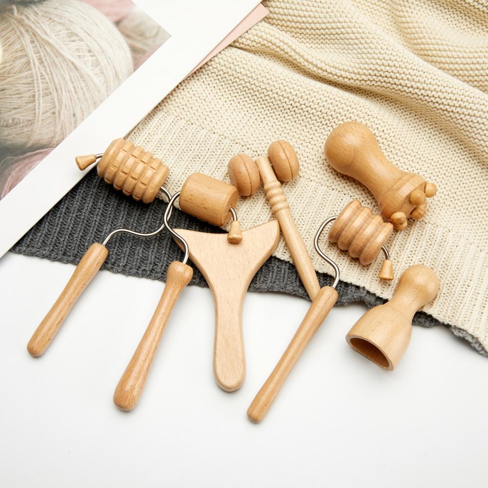 Wooden Massager for Face Wrinkle Remover Roller Facial Skin Scraping Lifting Maderoterapia Guasha Face Massager Beauty Health