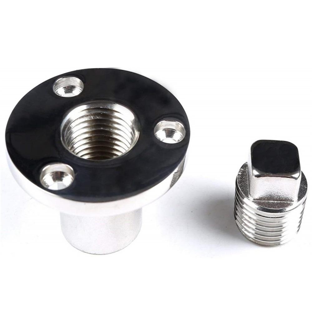 Boat Garboard Drain Plug Marine Stainless Steel Bilge Plug Kit
