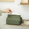 Bathroom Home PU Leather Bedroom Paper Towel Dispenser Wipes Storage Case Tissue Holder Napkin Box