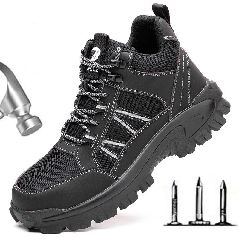 Autumn Boots Men Indestructible Shoes Puncture-Proof Safety Shoes Men Boots Steel Toe Cap Work Boots Sneakers Male Shoes M892
