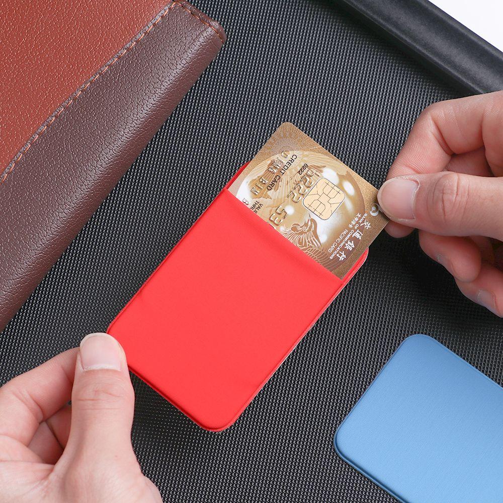 Stretch Fit most Phone Cell Phone WalletSticker Adhesive Case Phone Card Holder Cellphone Pocket