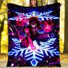 1pc Akaza (3) Theme Blanket - Digital Print, Polyester, Cozy for All Seasons, Perfect for Outdoor, and Travel