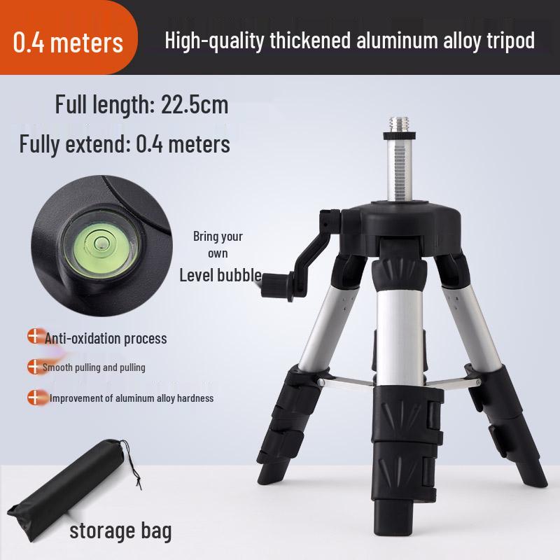 Infrared Leveling Support Rod Holder, Telescopic Tripod Stand with Thickened Accessories