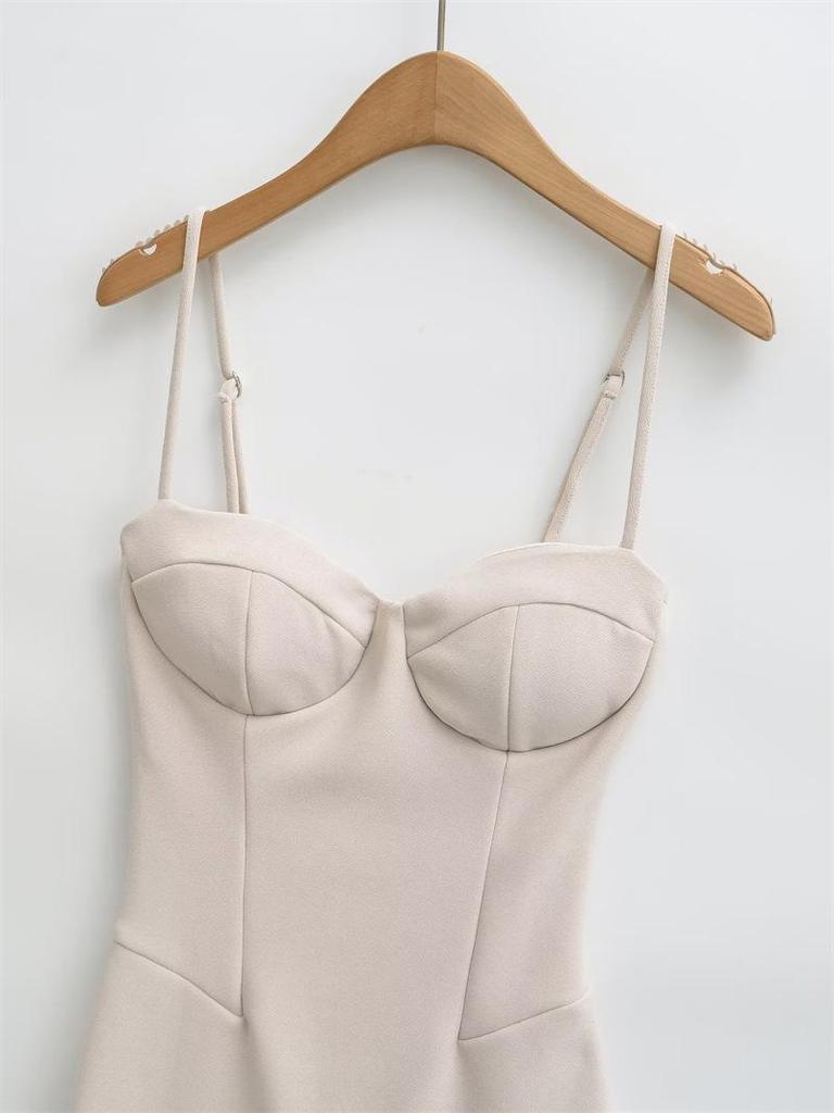 Spicy Girl Strapless Dress: Women's Sexy Slim Fit Bodycon with Bra Pad