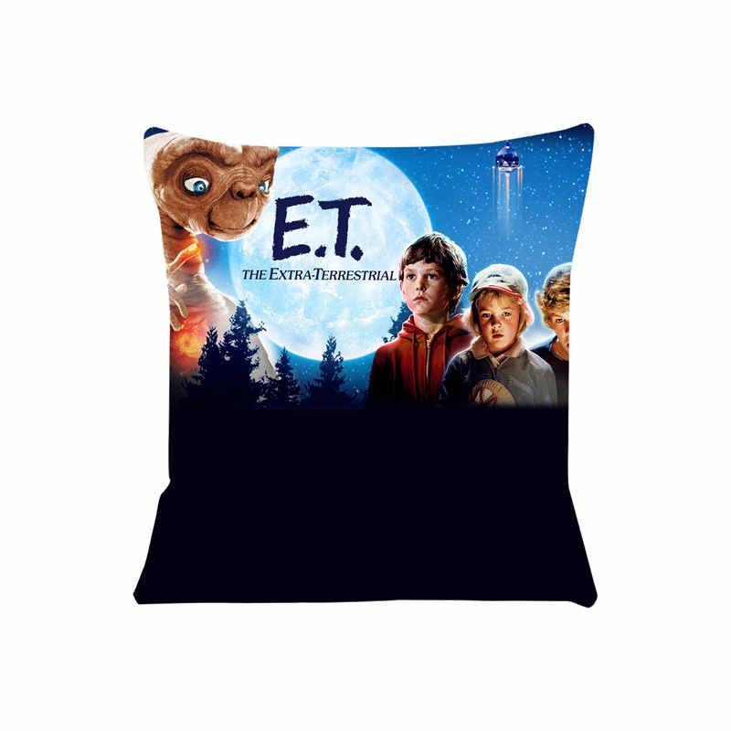 E.T. The Extra-Terrestrial Cushion Cover For Sofa Pillow Case Cover Seat Car Throw Pillowcase 45X45Cm For Home Decorative Sj-617