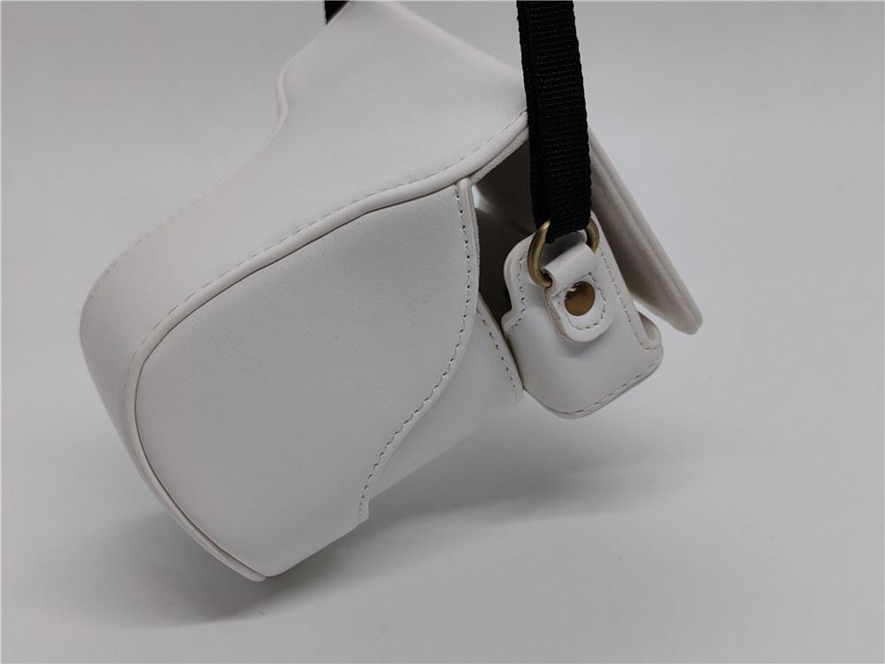 PU Leather Camera Bag Case For Canon EOS M10 M200 M100 M 15-45mm Lens Full Body Cover With Strap