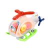 Transparent Toy Helicopter for Kids for Toddlers 1-3 Electric Toy Helicopter red