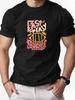 Mens Cotton Tshirt EASY PEASY SAUEZY Summer Round Neck Short Sleeve Graphic Breathable Fashion Casual Tshirt