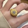 24k Gold-Plated Ring with Zircon Starburst, Vintage-Inspired Luxury Jewelry.