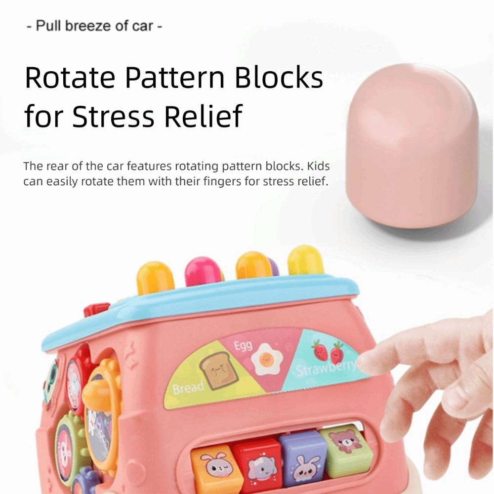 Puzzle Busy Musical Bus Multifunction Touch Learning Educational Toy  Outdoor Indoor