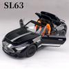 New 1/22 Benzs SL63 Supercar Alloy Model Car Toy Diecasts Metal Casting Sound and Light Car Toys for Children Vehicle