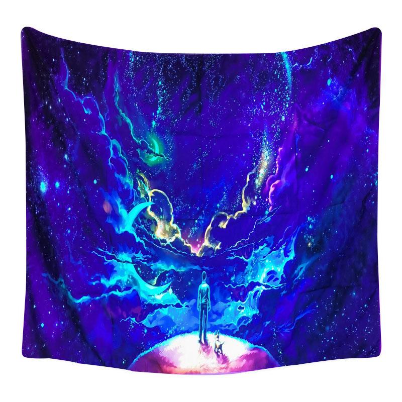 UV fluorescent tapestry print Wall Hanging Art Home Decor