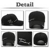 Sun Sun CZA404 [White Fang] Hat, Cap, Embroidered, Casual, Spring/Summer, Protection, Hat, Outdoor, Men's, Women's, (Black)