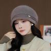 New Middle-aged and Elderly Women's Knitted Basin Hat Autumn and Winter Outdoor Cycling Warm Wool Hat