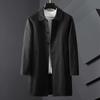 Autumn Thin Mid-length Windbreaker Men's Fashion Jacket Casual Wear Men's Korean Style Top Lapel
