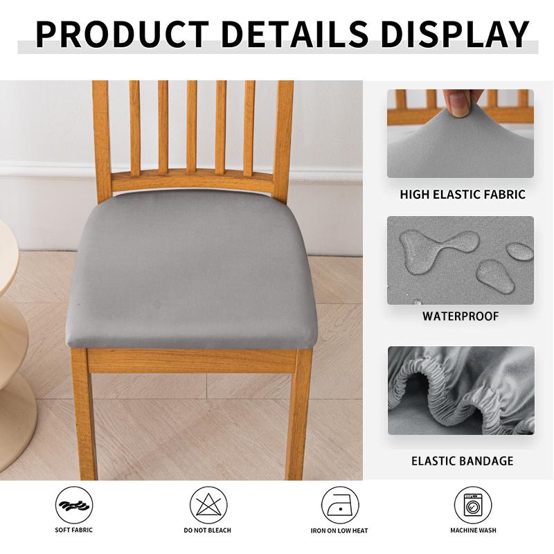 Housse de Siège de Chaise Imperméable pour Salle à Manger Housse de Protection Extensible pour Meubles Housse de Chaise de Salle à Manger pour Cuisine Restaurant Bureau Banquet