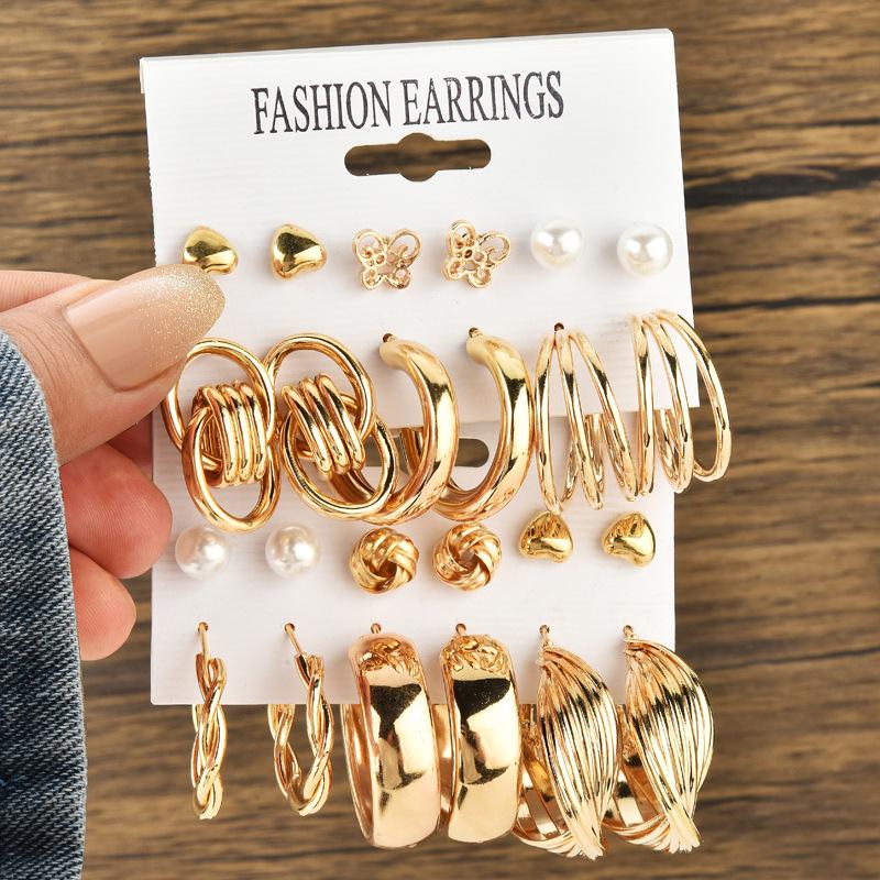 Chic Cross-Border Fashion Earrings for Women: Elegant and Versatile Ear Drops with a Bold, High-End Look