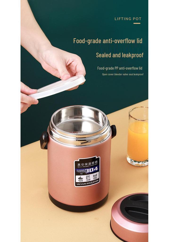 High-Value Insulated Lunch Box: Stylish & Durable 304 Stainless Steel, Ideal for Workers, Students, and Home Use