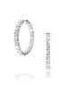 Macier Baguette One-Touch Earrings (Silver)
