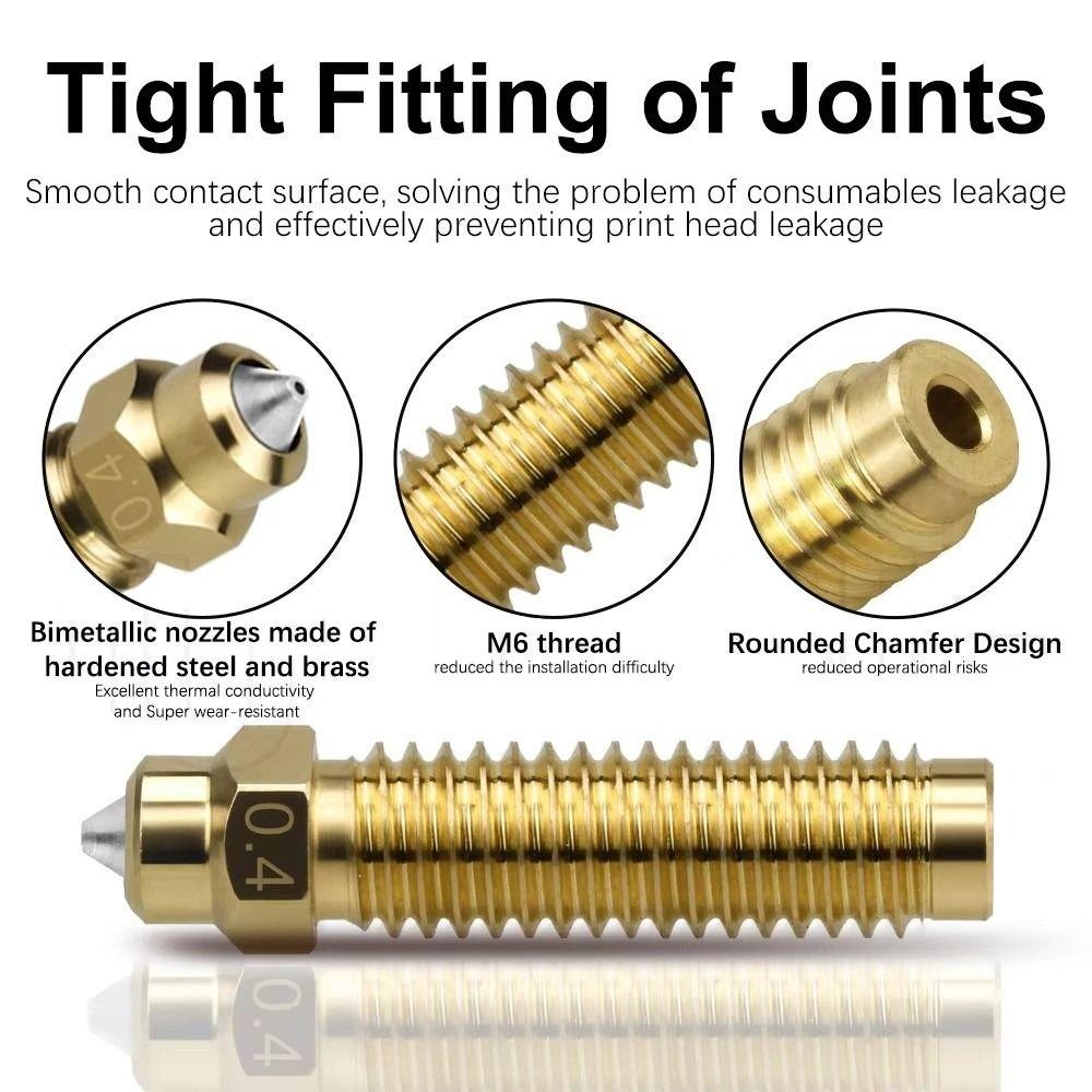 1pcs Brass Ceramic Hotend Nozzle Bimetallic Upgrade Parts Hotend Kit for Elegoo Centauri Carbon