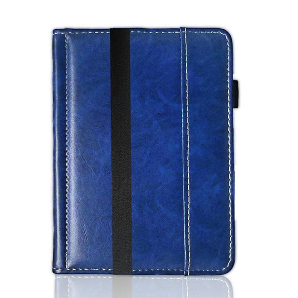 

6-дюймовый чехол из ПУ кожи, полностью защищающая оболочка, профессиональная обложка для электронной книги для Sony PRS-650 темно-синий