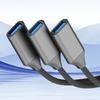 USB C OTG Cable with 3 USB Port Expand Connectivitys Braided Cord Easy Installation Perfect for External Drive Printers